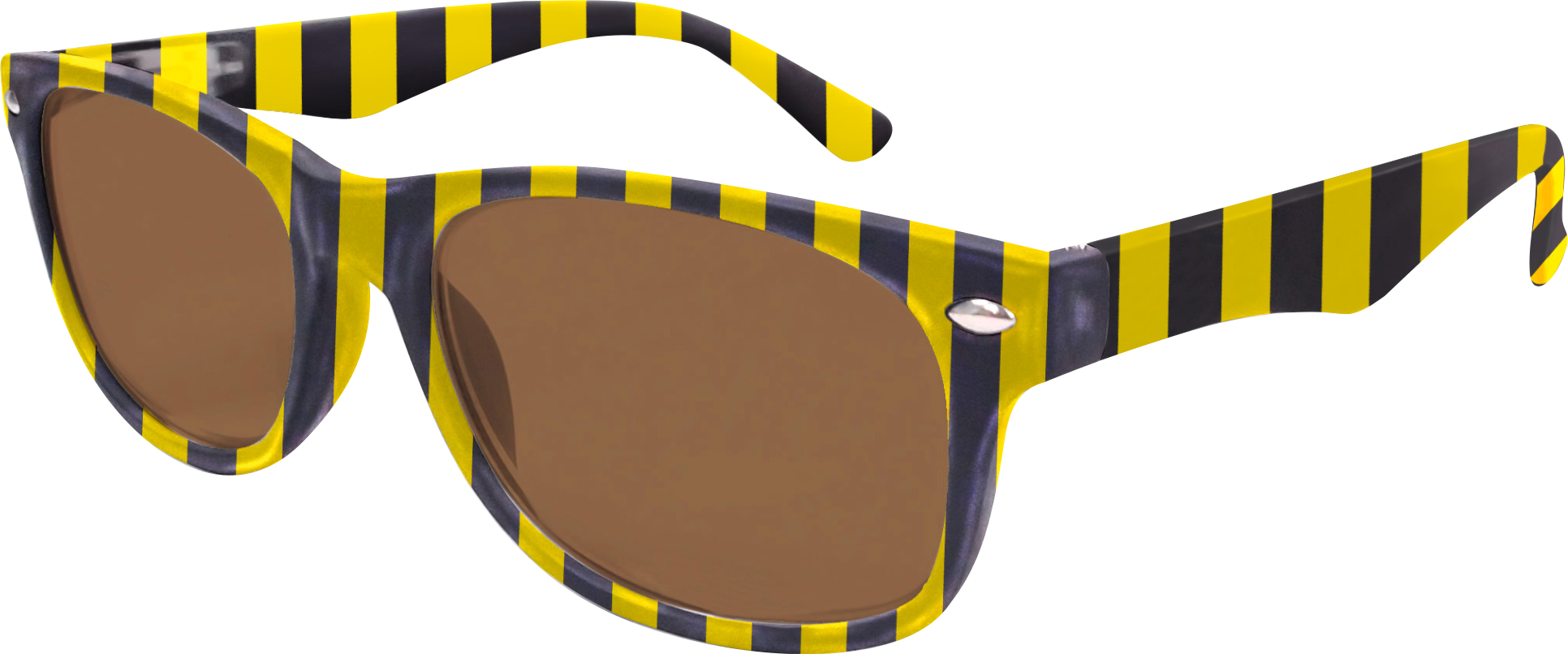 Sonnenbrille Schwarz-gelb